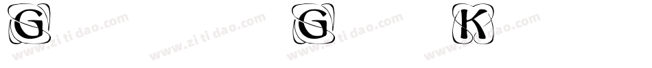 Geschlossen Gotik Kaps字体转换